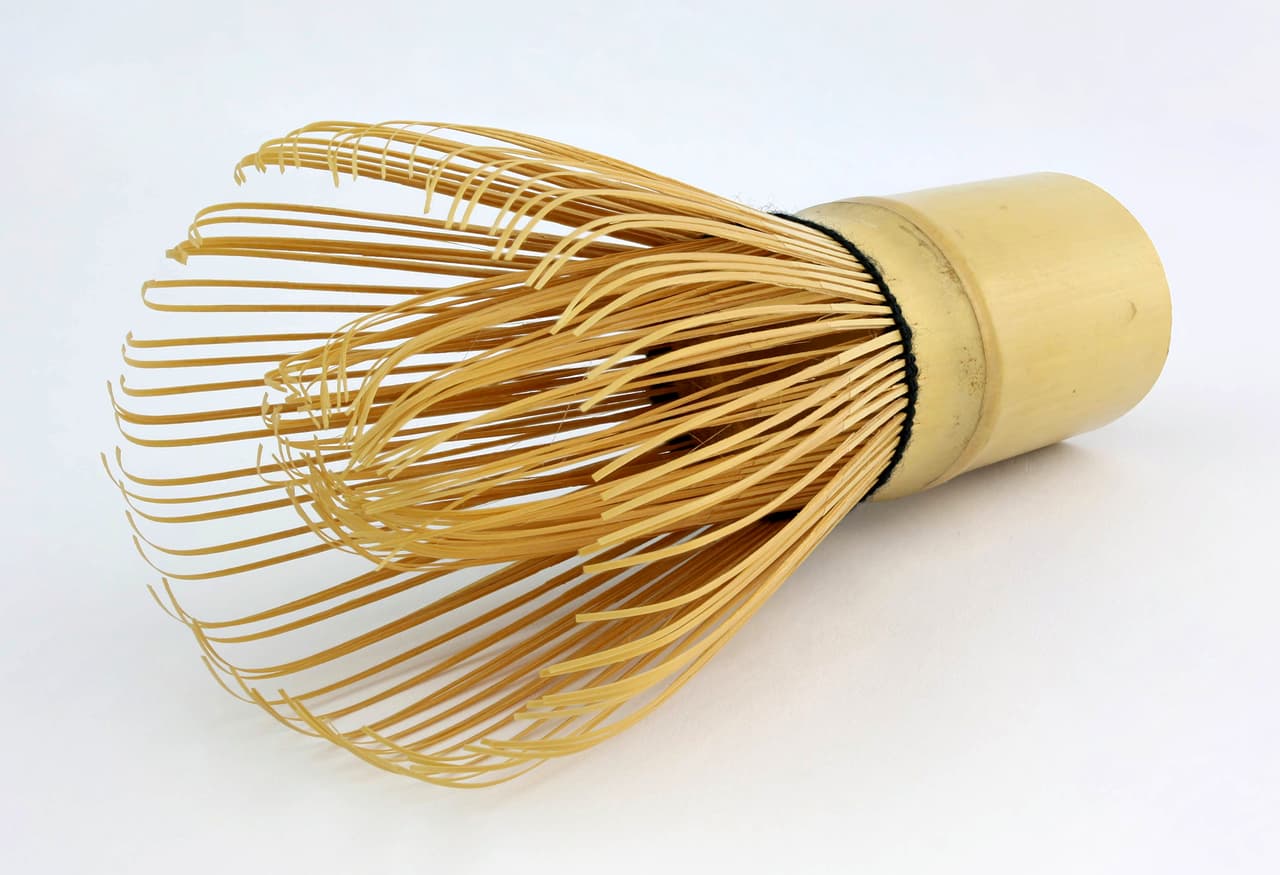 A traditional bamboo chasen (matcha whisk) — the tool this article's alternatives are measured against